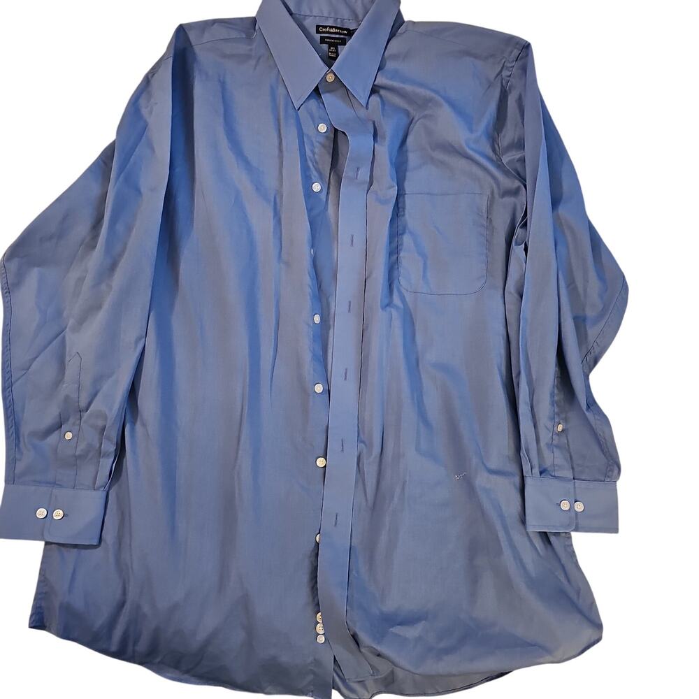 Croft and barrow classic fit long sleeved shirt 34 L